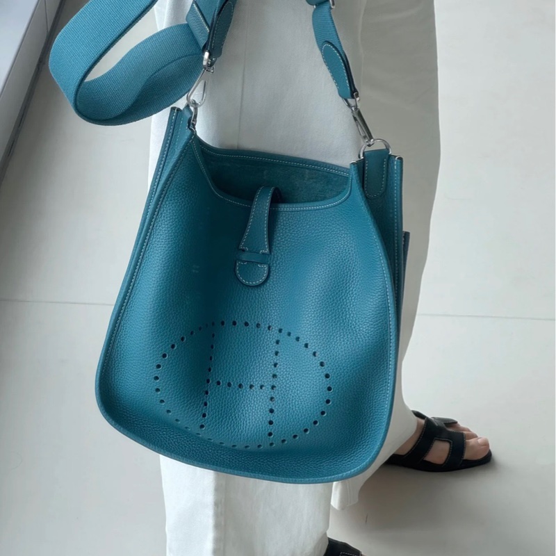 ✨Hermes Evelyne 29 牛仔藍 寶藏大包 98新💙-2