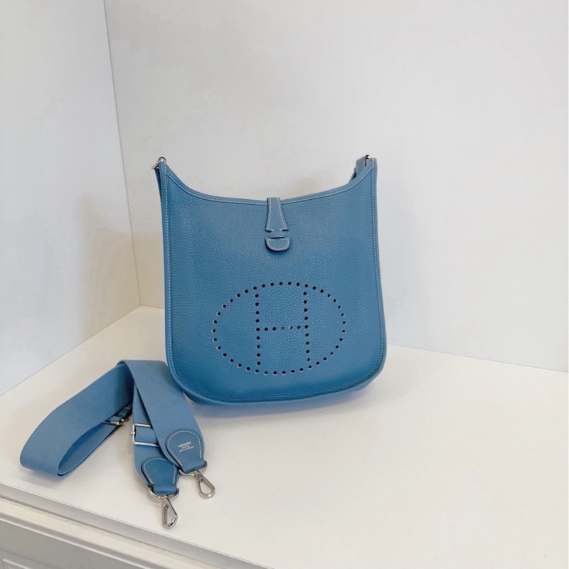 ✨Hermes Evelyne 29 牛仔藍 寶藏大包 98新💙-3