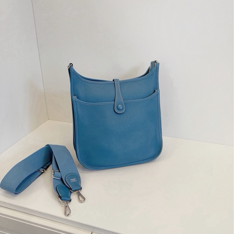 ✨Hermes Evelyne 29 牛仔藍 寶藏大包 98新💙-4