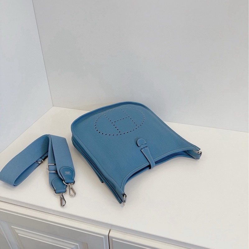 ✨Hermes Evelyne 29 牛仔藍 寶藏大包 98新💙-6