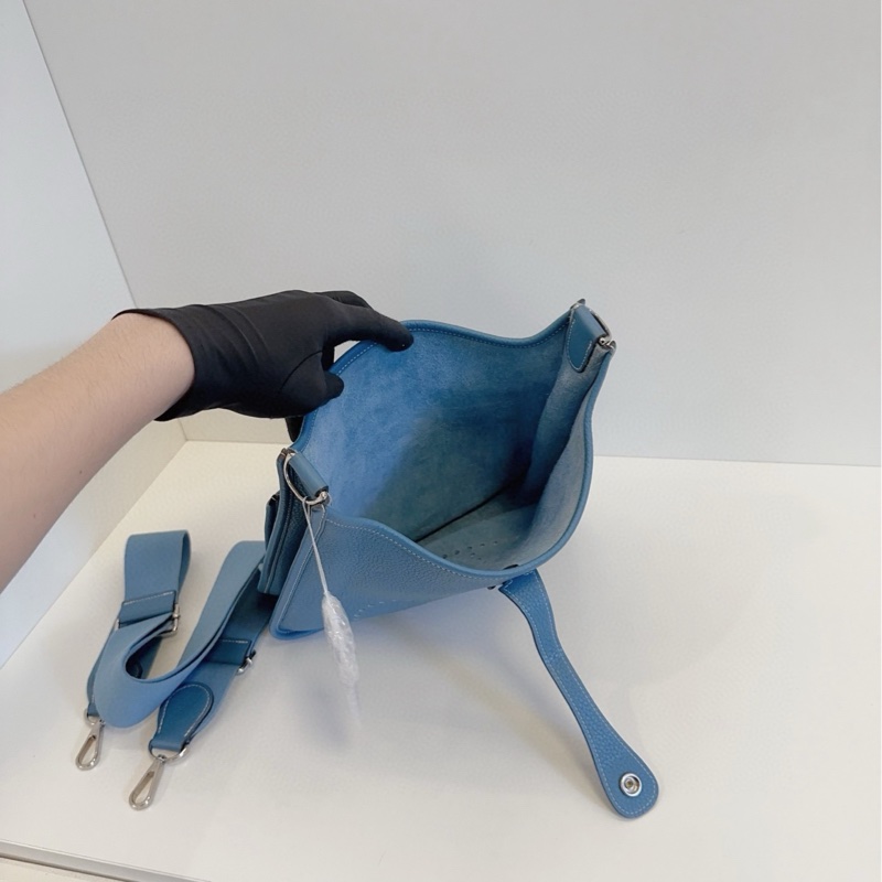 ✨Hermes Evelyne 29 牛仔藍 寶藏大包 98新💙-9