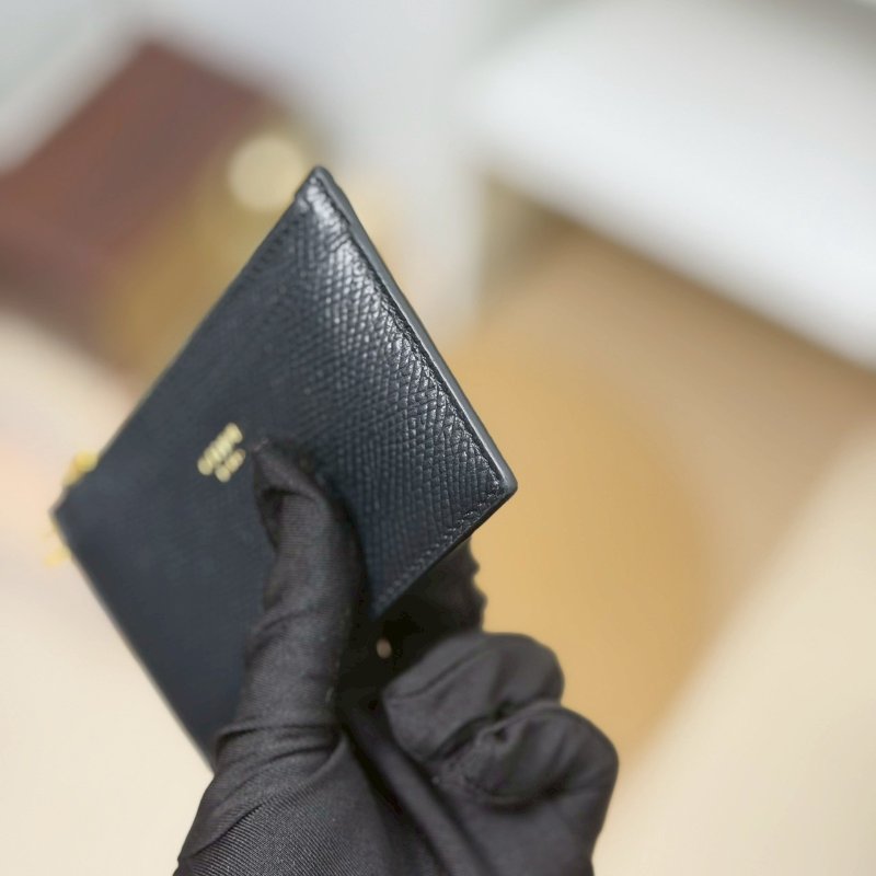 🏷Celine 瑟琳.Triomphe 凱旋門吊飾拉鍊卡包/客人寄賣-5