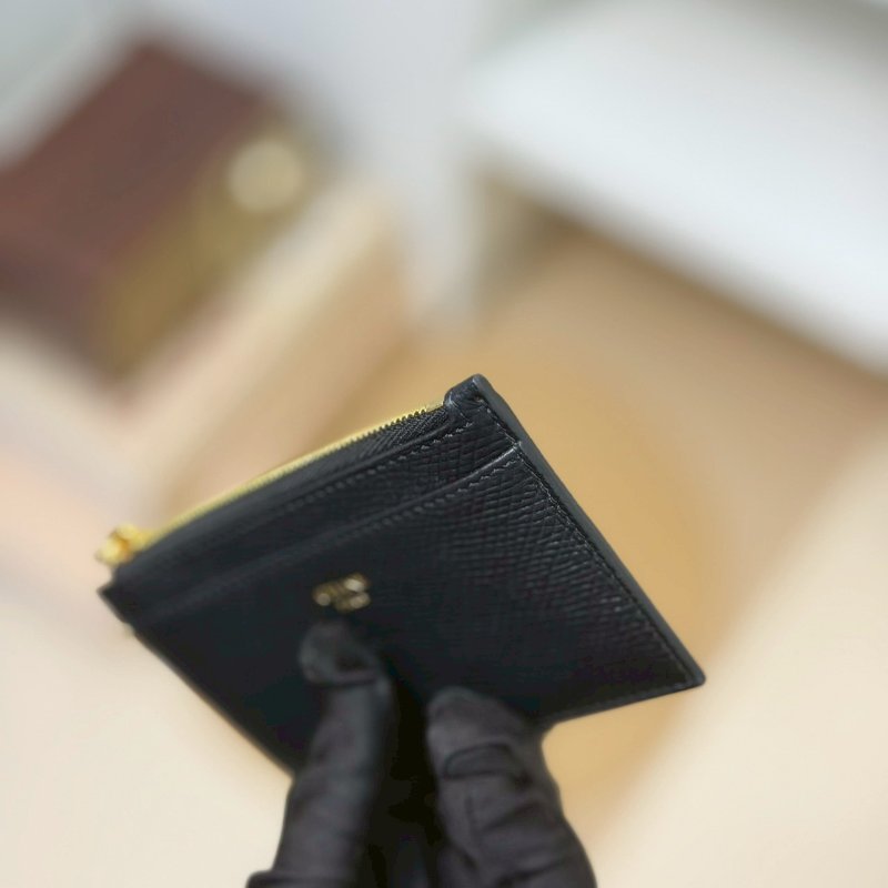 🏷Celine 瑟琳.Triomphe 凱旋門吊飾拉鍊卡包/客人寄賣-9