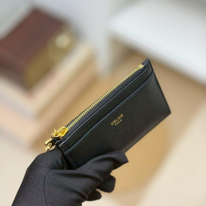 🏷Celine 瑟琳.Triomphe 凱旋門吊飾拉鍊卡包/客人寄賣-14