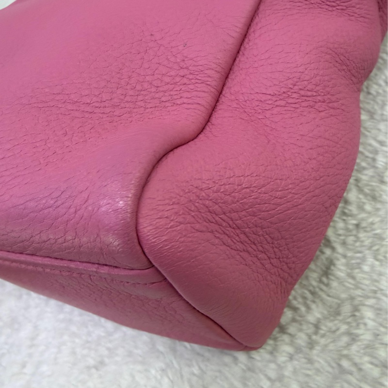 粉紅色的PRADA MILANO 2WAY 皮革手提肩背包-6