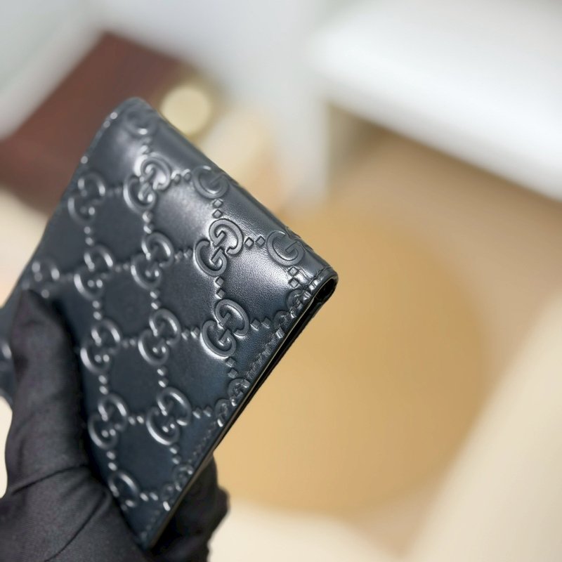 🏷Gucci 古馳.壓紋對開短夾/客人寄賣-7