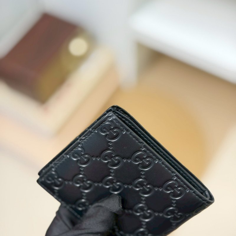 🏷Gucci 古馳.壓紋對開短夾/客人寄賣-10