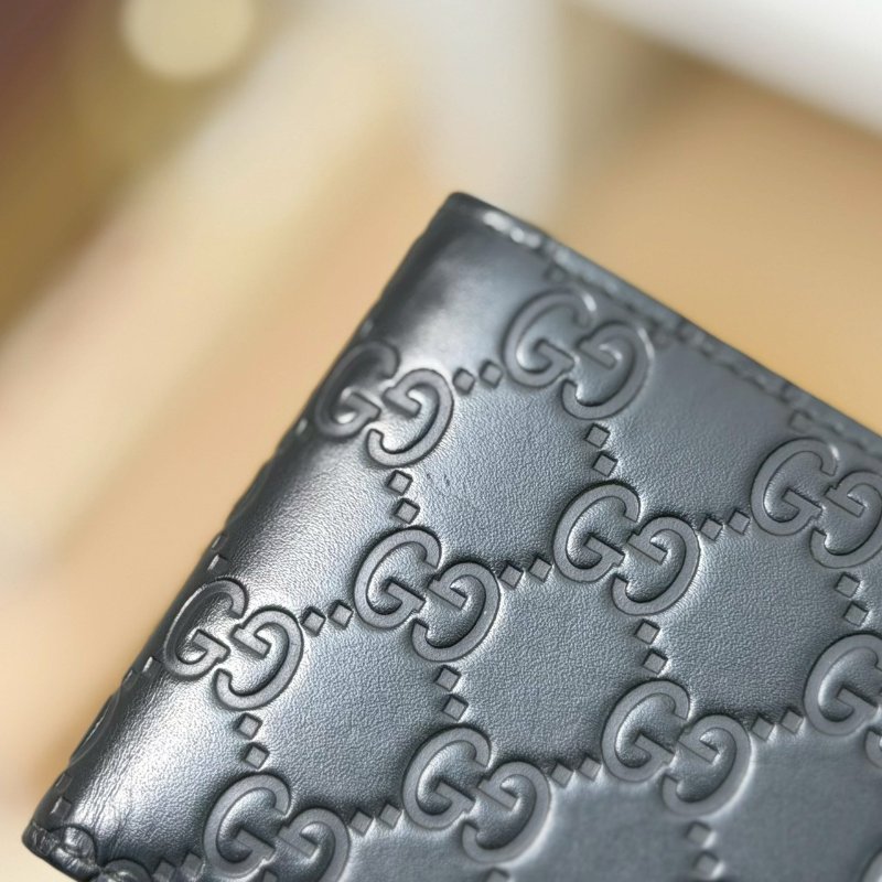 🏷Gucci 古馳.壓紋對開短夾/客人寄賣-16