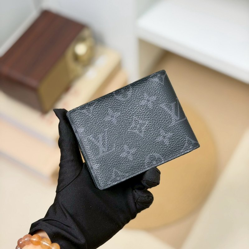 🏷LV 路易威登.Multiple 黑老花短夾 M61695-1