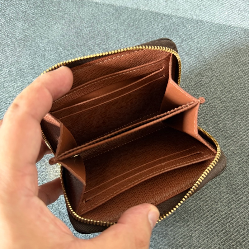 Lv經典老花零錢包(M60067)-5