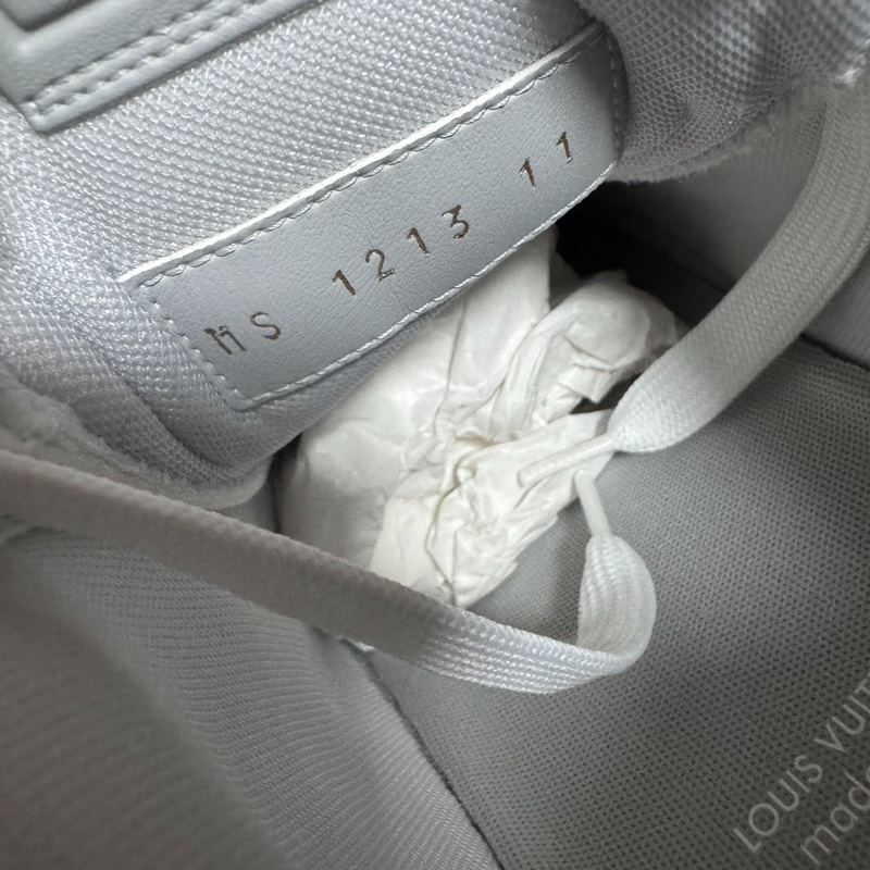 Lv Rivoli正品棋盤格 路易威登低幫板鞋 男款 灰白色 45碼-5