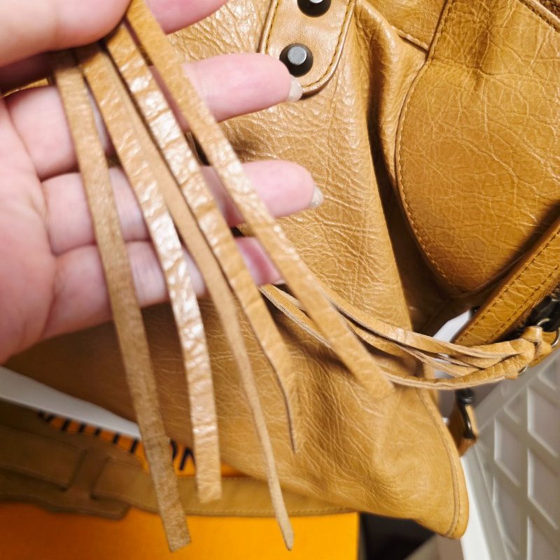 母親節大特價  Balenciaga 巴黎世家 招財 大地色 機車包(Part Time款)-1