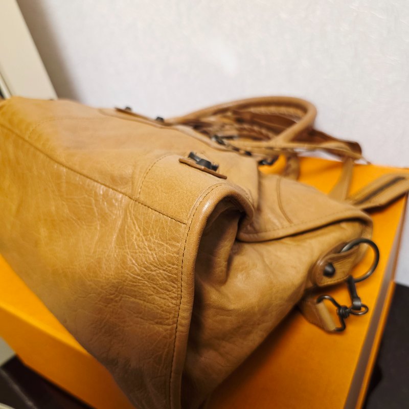 母親節大特價  Balenciaga 巴黎世家 招財 大地色 機車包(Part Time款)-15