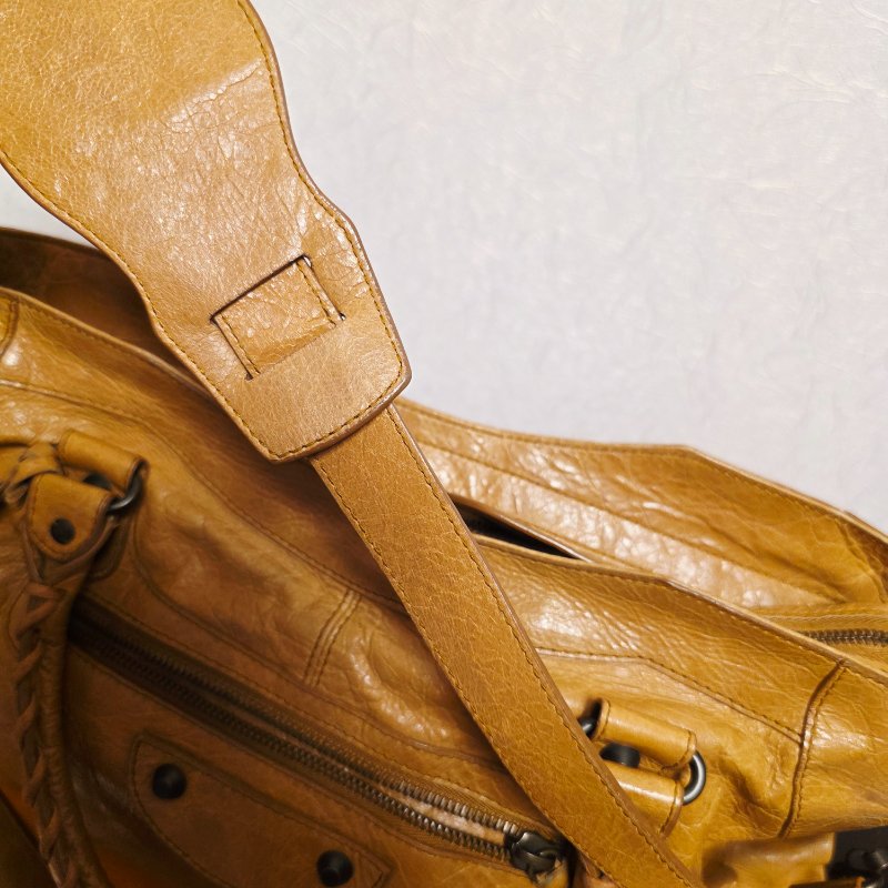 母親節大特價  Balenciaga 巴黎世家 招財 大地色 機車包(Part Time款)-33