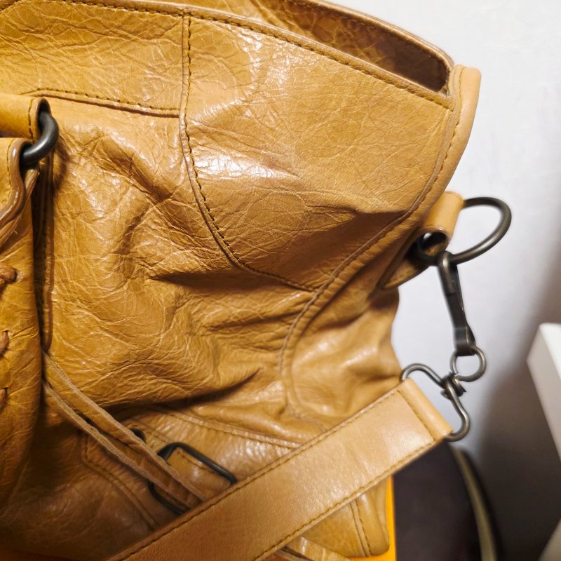 母親節大特價  Balenciaga 巴黎世家 招財 大地色 機車包(Part Time款)-35