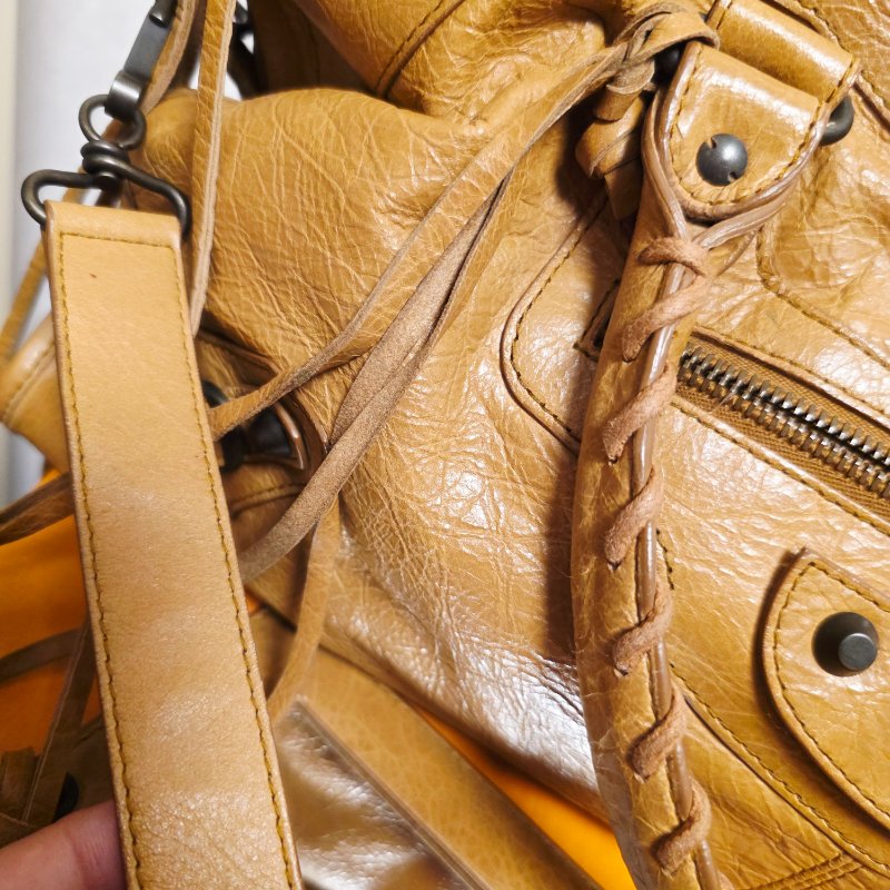 母親節大特價  Balenciaga 巴黎世家 招財 大地色 機車包(Part Time款)-37