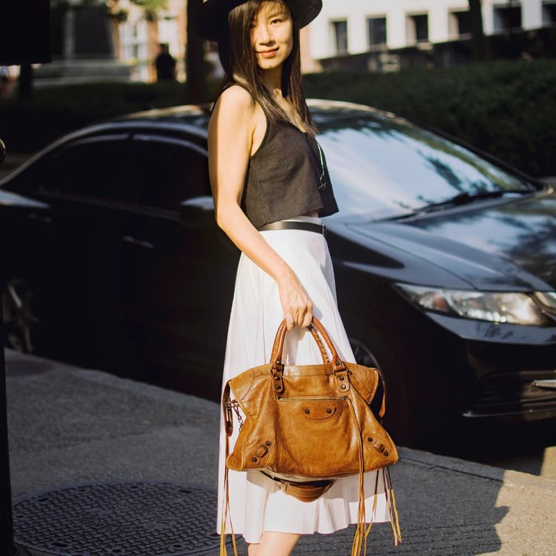 母親節大特價  Balenciaga 巴黎世家 招財 大地色 機車包(Part Time款)-41