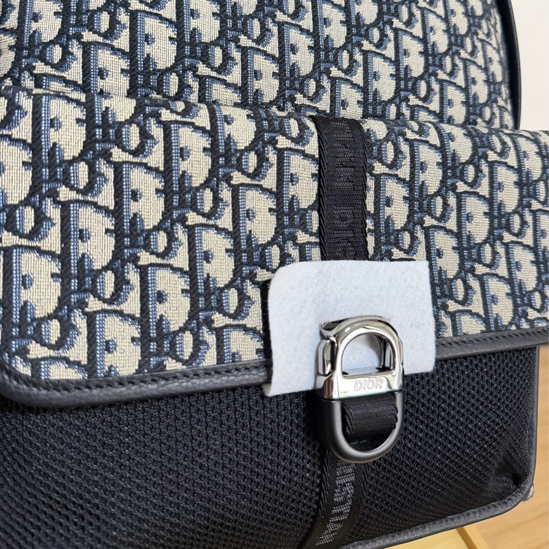 【近全新全套齊全】Dior Rider Oblique 老花後背包 (新款 CD 鋁扣版) 附法國專櫃正本購證-1