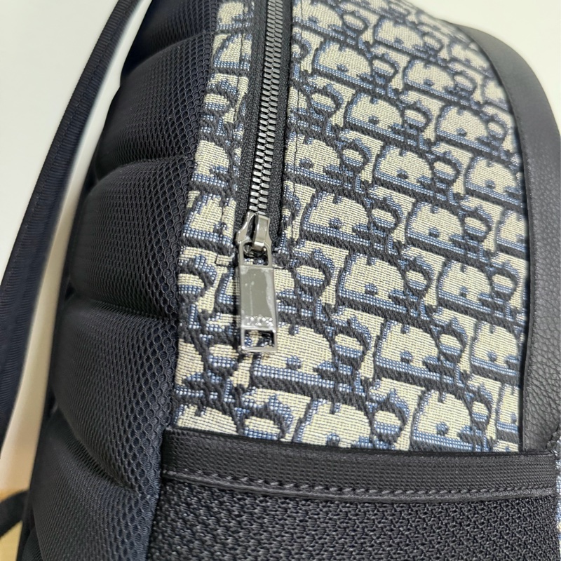 【近全新全套齊全】Dior Rider Oblique 老花後背包 (新款 CD 鋁扣版) 附法國專櫃正本購證-3