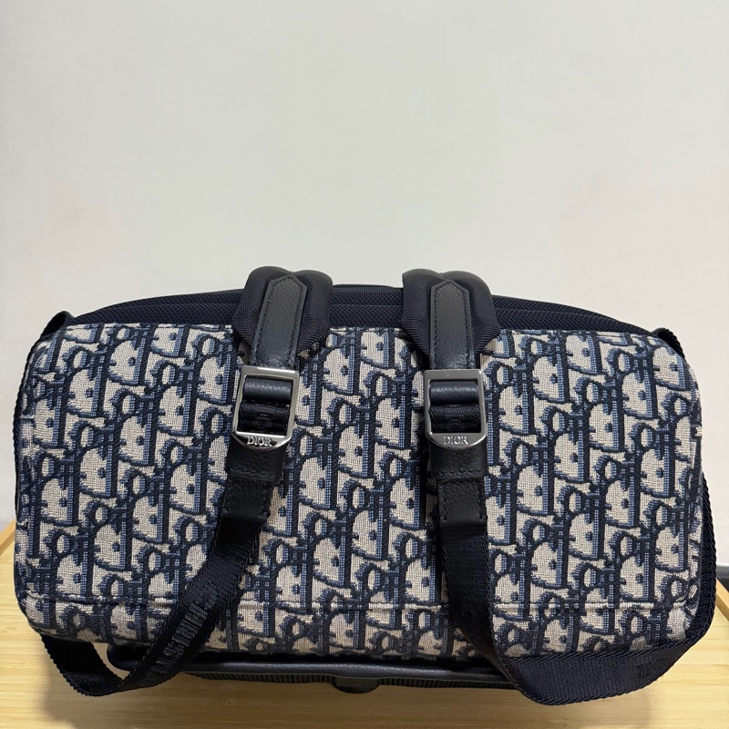 【近全新全套齊全】Dior Rider Oblique 老花後背包 (新款 CD 鋁扣版) 附法國專櫃正本購證-6