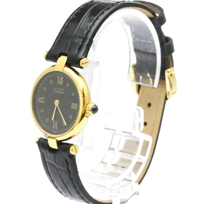 卡地亞 Must Vendome 鍍金石英女士腕錶 590004-1