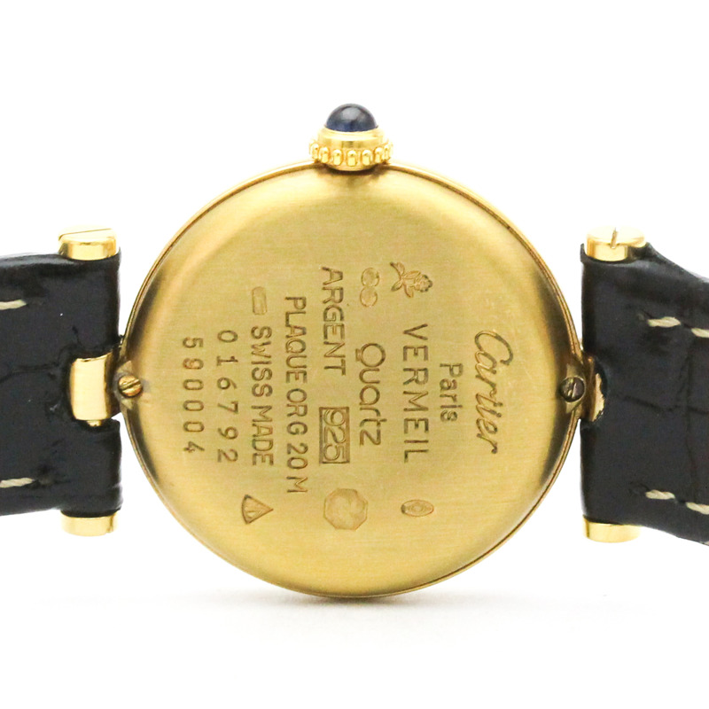 卡地亞 Must Vendome 鍍金石英女士腕錶 590004-5