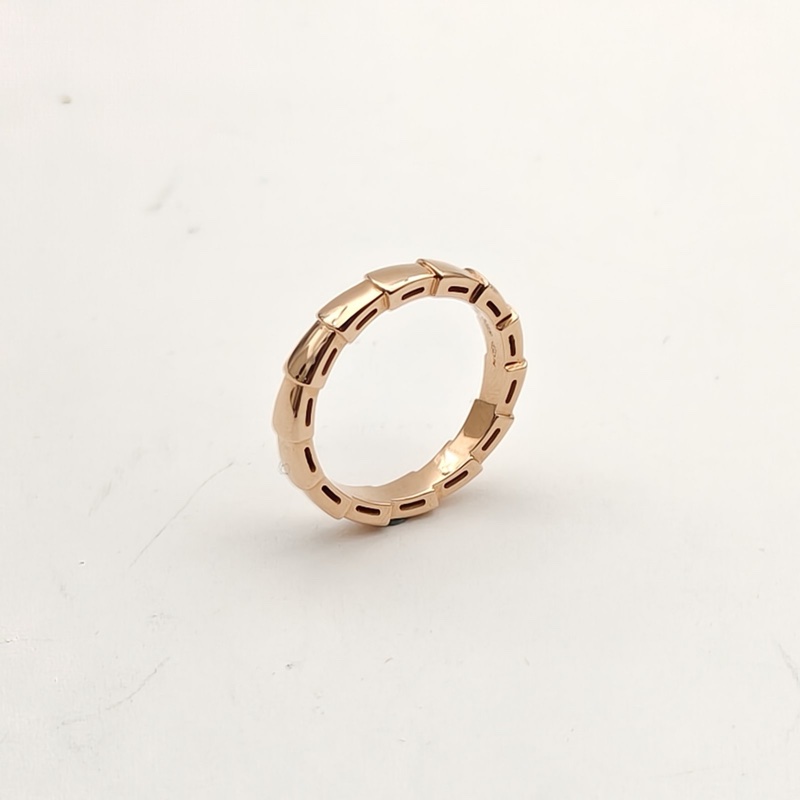 BVLGARI SERPENTIVIPER18k金戒指18K玫瑰金55-3