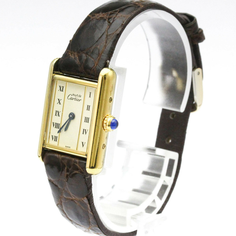 卡地亞 Must Tank 石英鍍金女士腕錶 W1003053-1