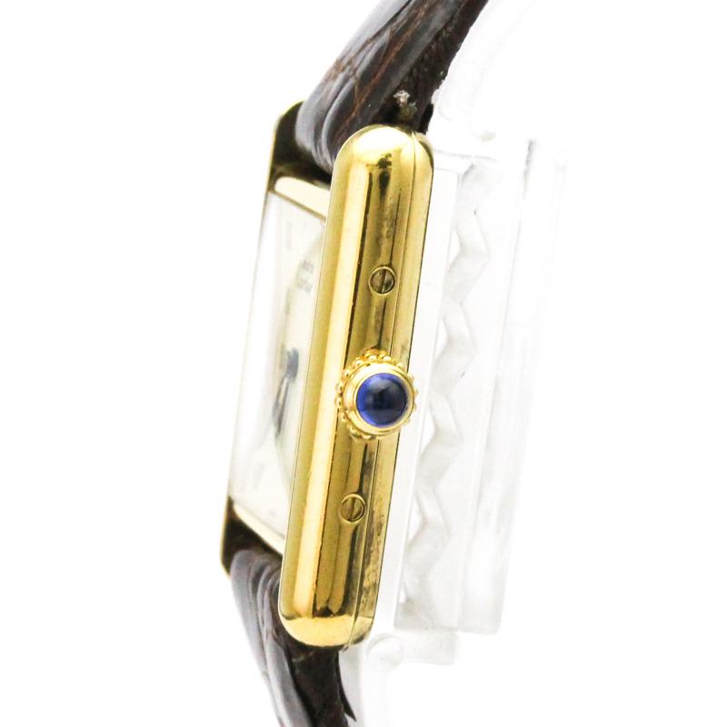 卡地亞 Must Tank 石英鍍金女士腕錶 W1003053-3