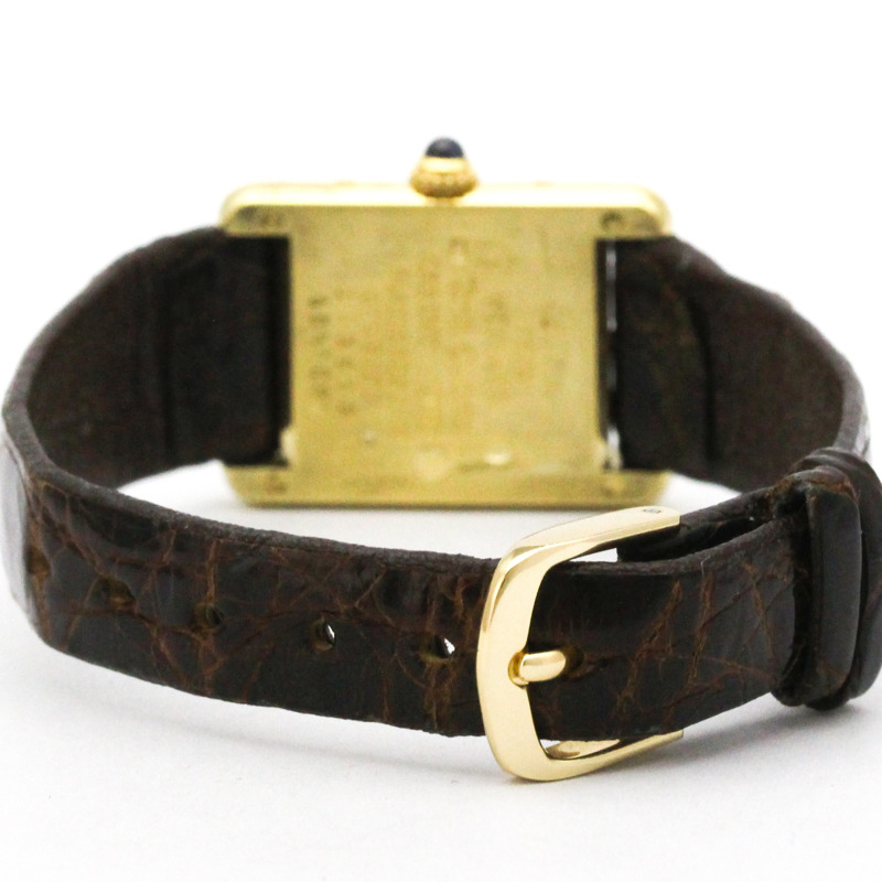 卡地亞 Must Tank 石英鍍金女士腕錶 W1003053-4