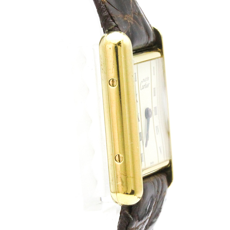 卡地亞 Must Tank 石英鍍金女士腕錶 W1003053-7