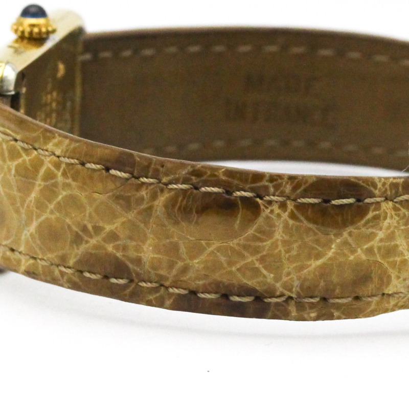 卡地亞 Must Tank 鍍金石英女士腕錶 5057001-2