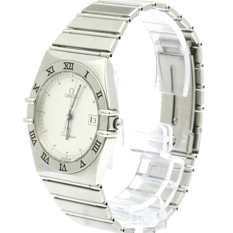 歐米茄星座系列不鏽鋼石英男士腕錶 396.1070 拋光款-1