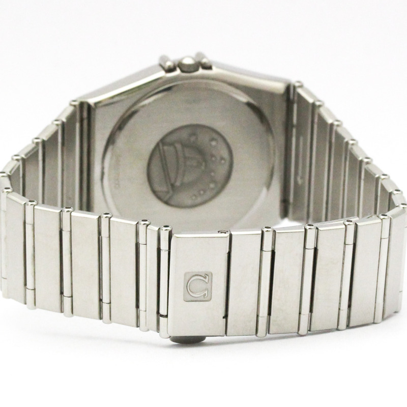 歐米茄星座系列不鏽鋼石英男士腕錶 396.1070 拋光款-4