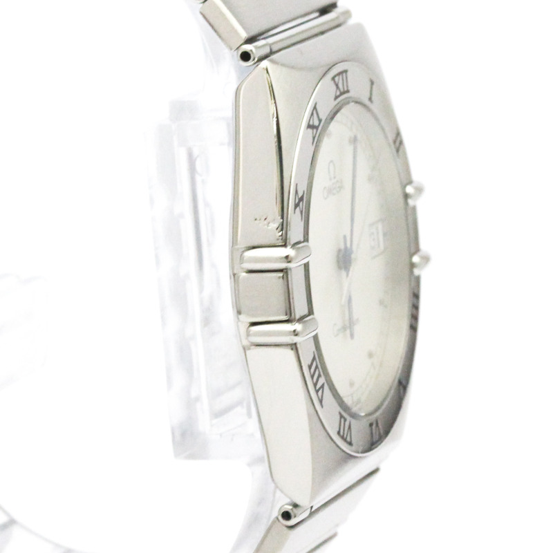 歐米茄星座系列不鏽鋼石英男士腕錶 396.1070 拋光款-7