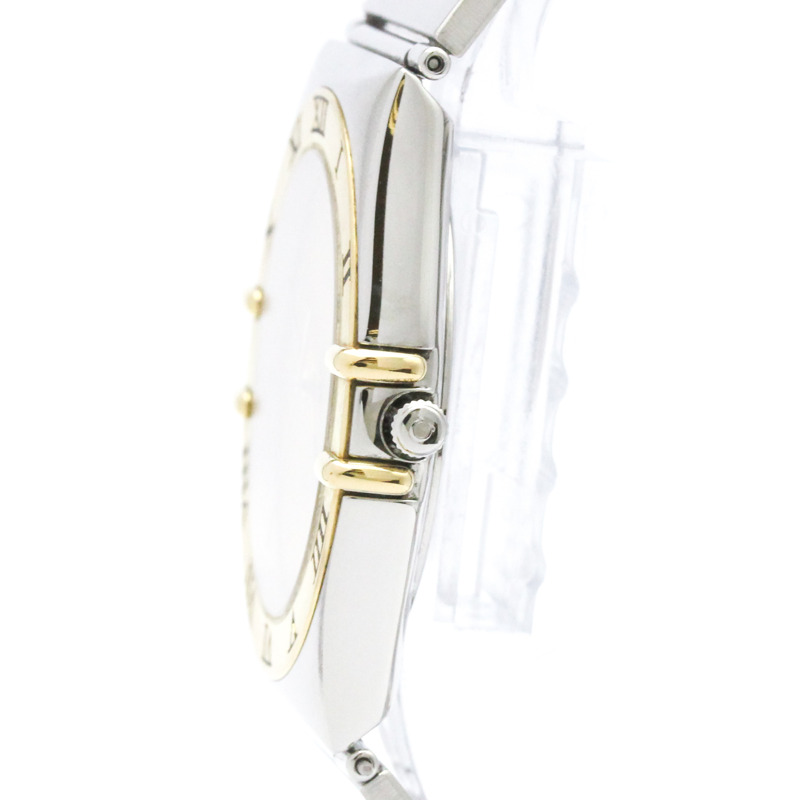 歐米茄星座系列18K金精鋼石英男士腕錶396.1080拋光款-3