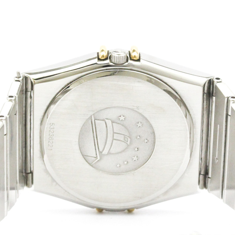 歐米茄星座系列18K金精鋼石英男士腕錶396.1080拋光款-5