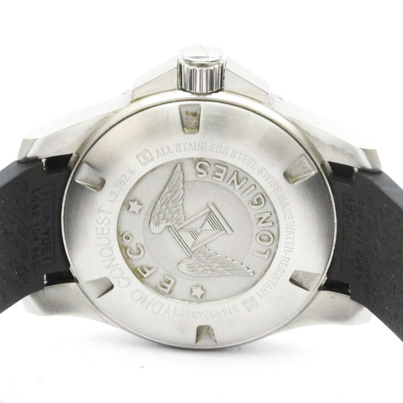 浪琴錶 Hydro Conquest 計時碼錶精鋼自動男士腕錶 L3.782.4-6