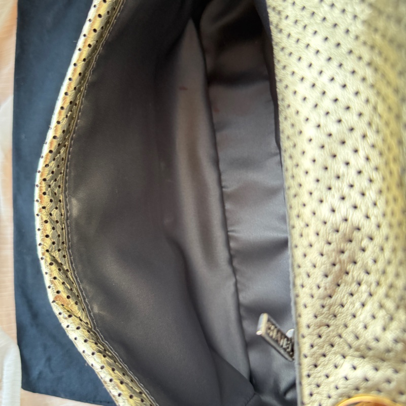 Chanel 香奈兒 金色2.55沖孔口蓋包/單肩包-13