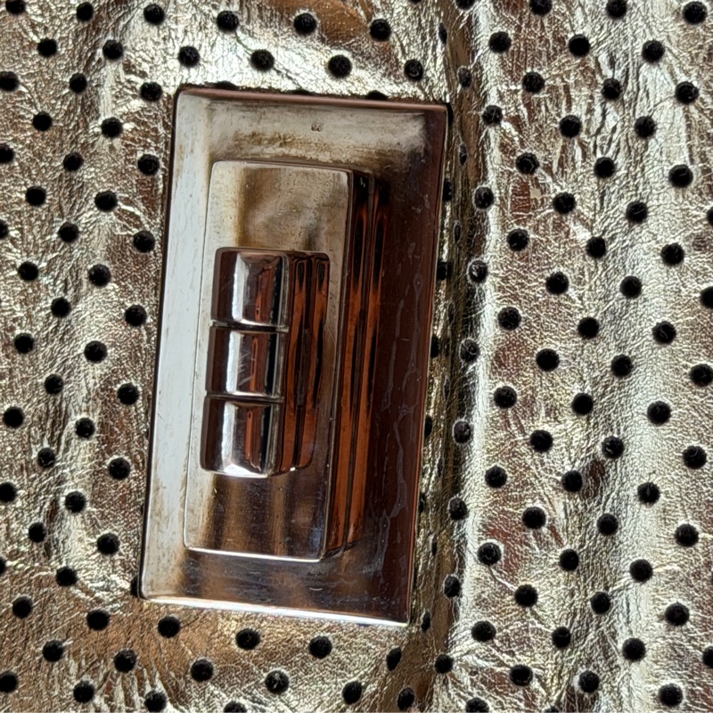 Chanel 香奈兒 金色2.55沖孔口蓋包/單肩包-20