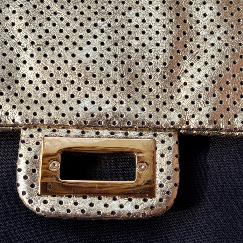 Chanel 香奈兒 金色2.55沖孔口蓋包/單肩包-21