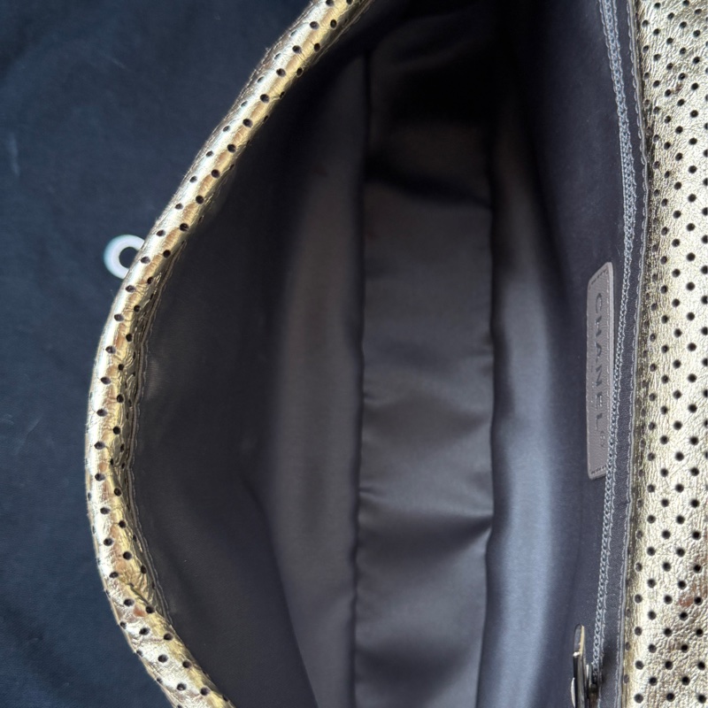 Chanel 香奈兒 金色2.55沖孔口蓋包/單肩包-40