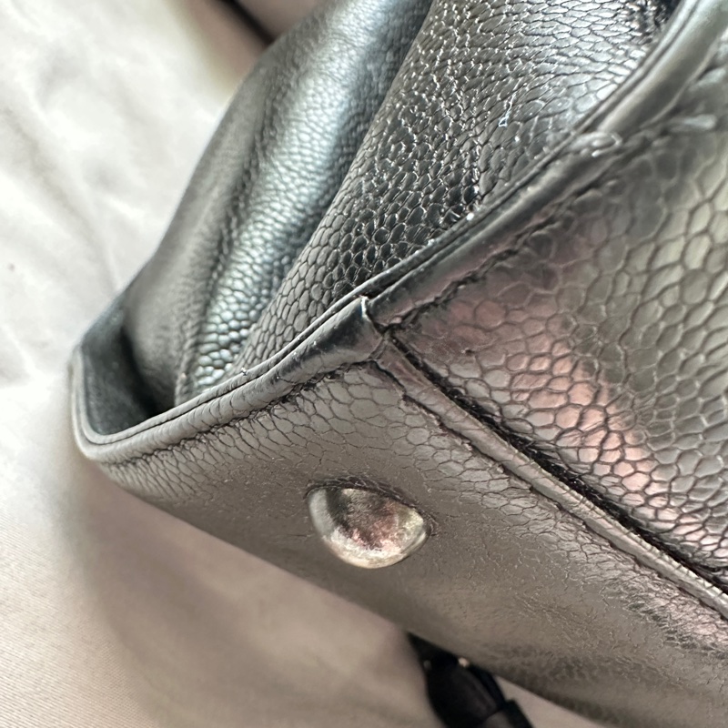 Chanel On The Road 黑色大托特包|防刮洗水小牛皮 (附保卡、塵袋、盒子,加送新包)-9