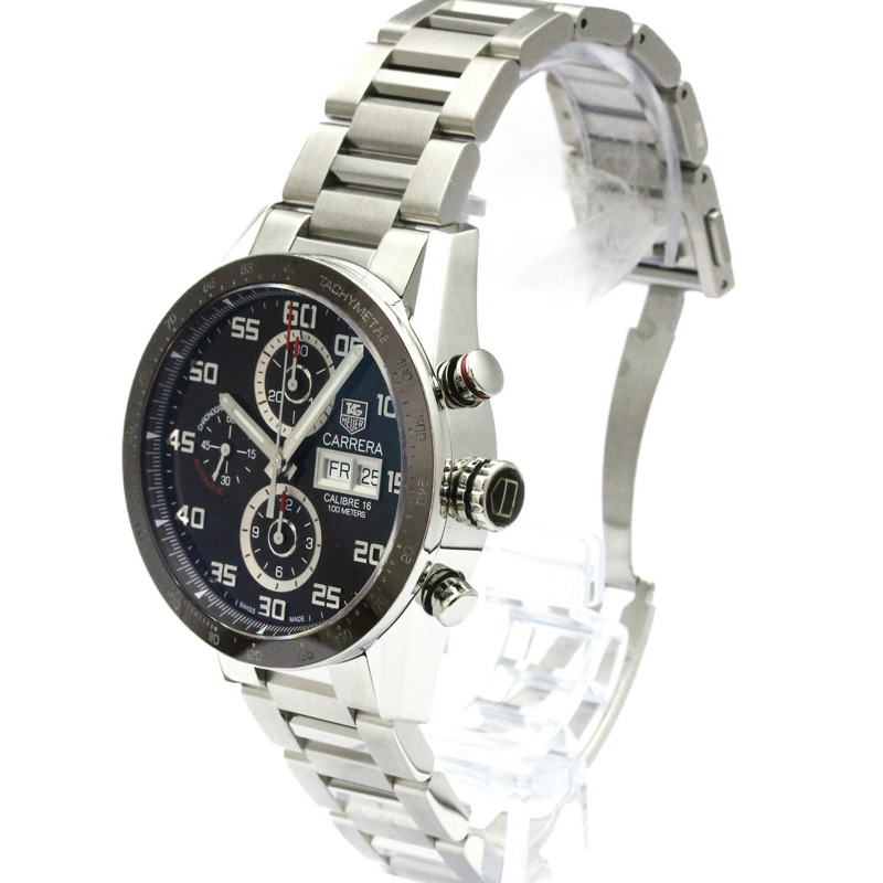 TAG HEUER 豪雅卡萊拉 Calibre 16 計時碼錶 日期星期顯示腕錶 CV2A1S 拋光款-1