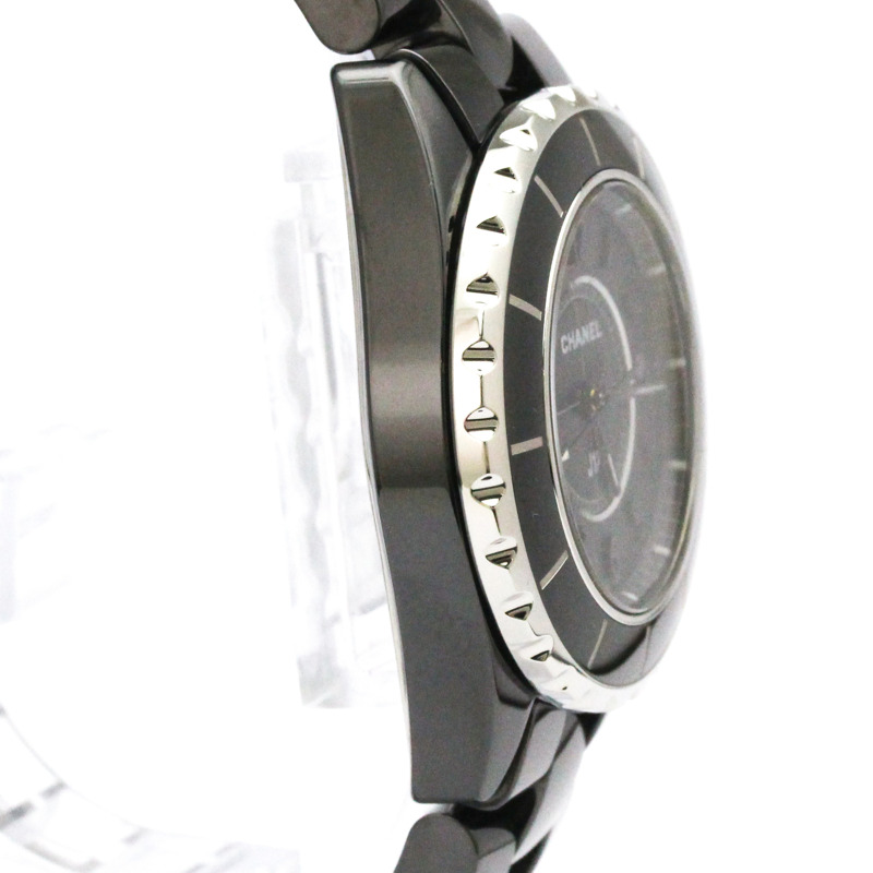 香奈兒 J12 濃黑陶瓷石英女士腕錶 H3828 拋光-7