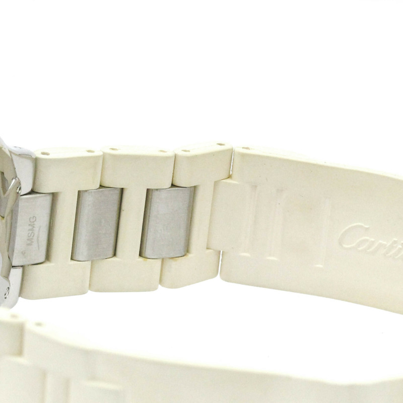 卡地亞 Must 21 Chronoscaph 精鋼橡膠男士腕錶 W10184U2 拋光-6