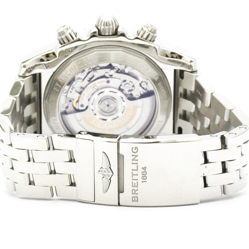 百年靈 Chronomat 44 日本有限公司 珍珠母貝精鋼男士腕錶 AB0111 拋光-4