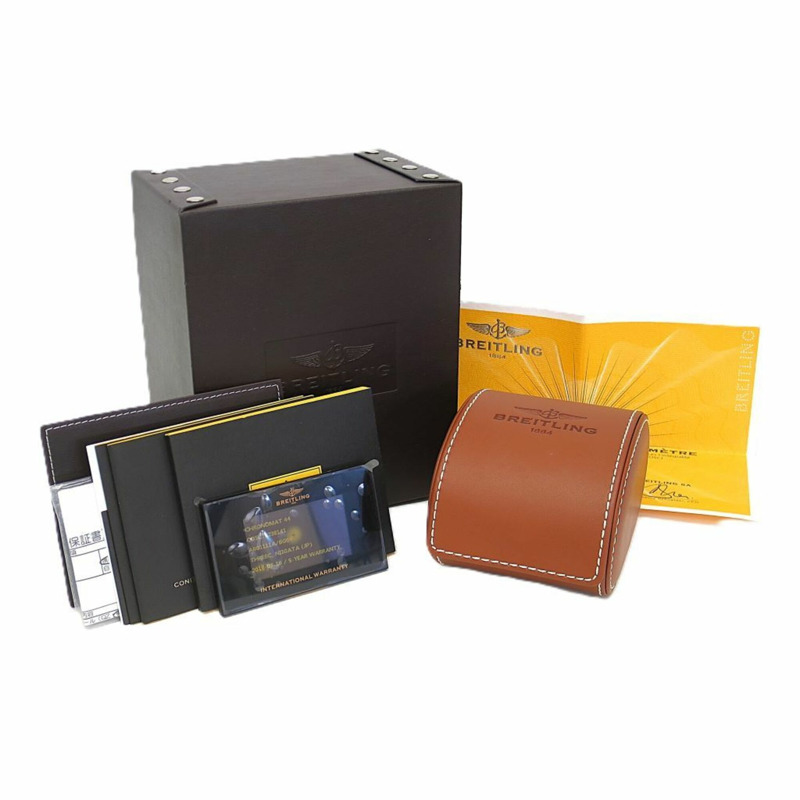 百年靈 Chronomat 44 日本有限公司 珍珠母貝精鋼男士腕錶 AB0111 拋光-5