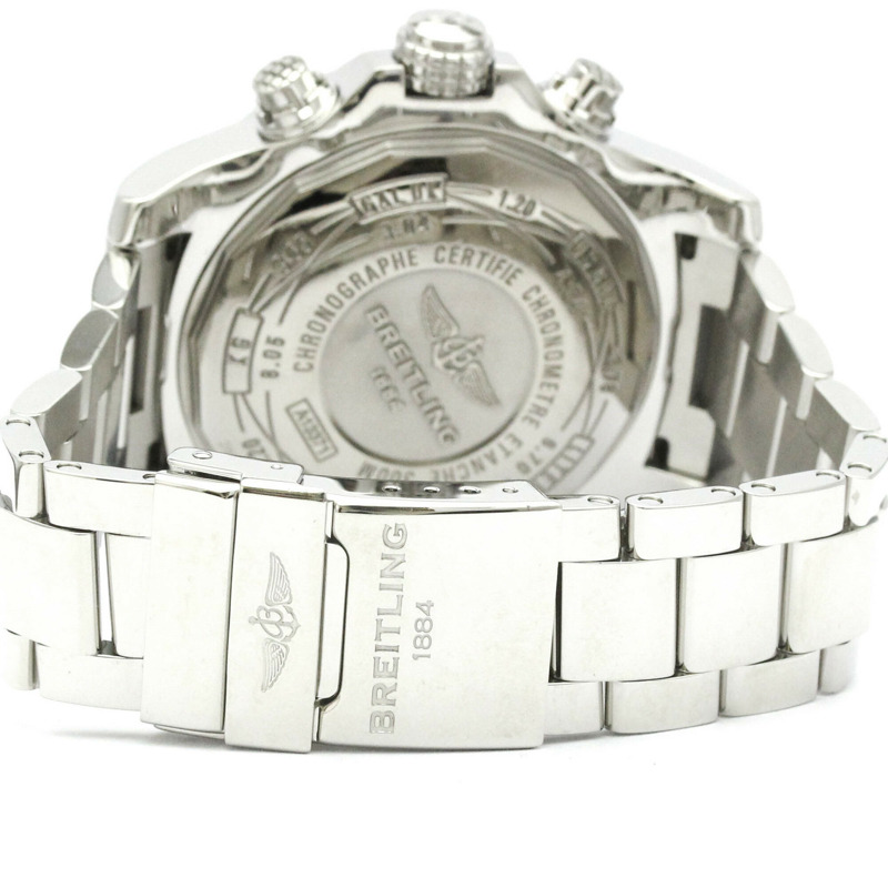 百年靈超級復仇者II計時碼錶精鋼男士腕錶A13371拋光款-4