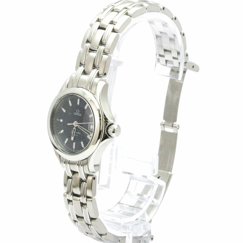 歐米茄海馬系列120公尺精鋼石英女錶 2581.81 拋光款-1